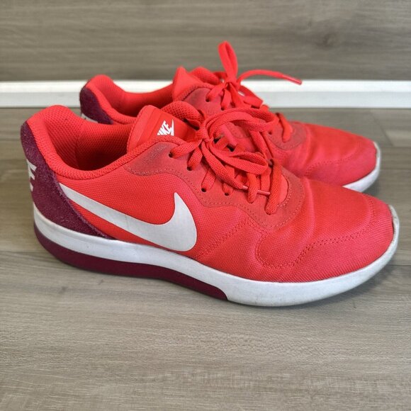 Womens NIKE MD RUNNER 2 LOW Orange Coral Maroon Trainers 844901‎ 600 Size 7 - Picture 1 of 13